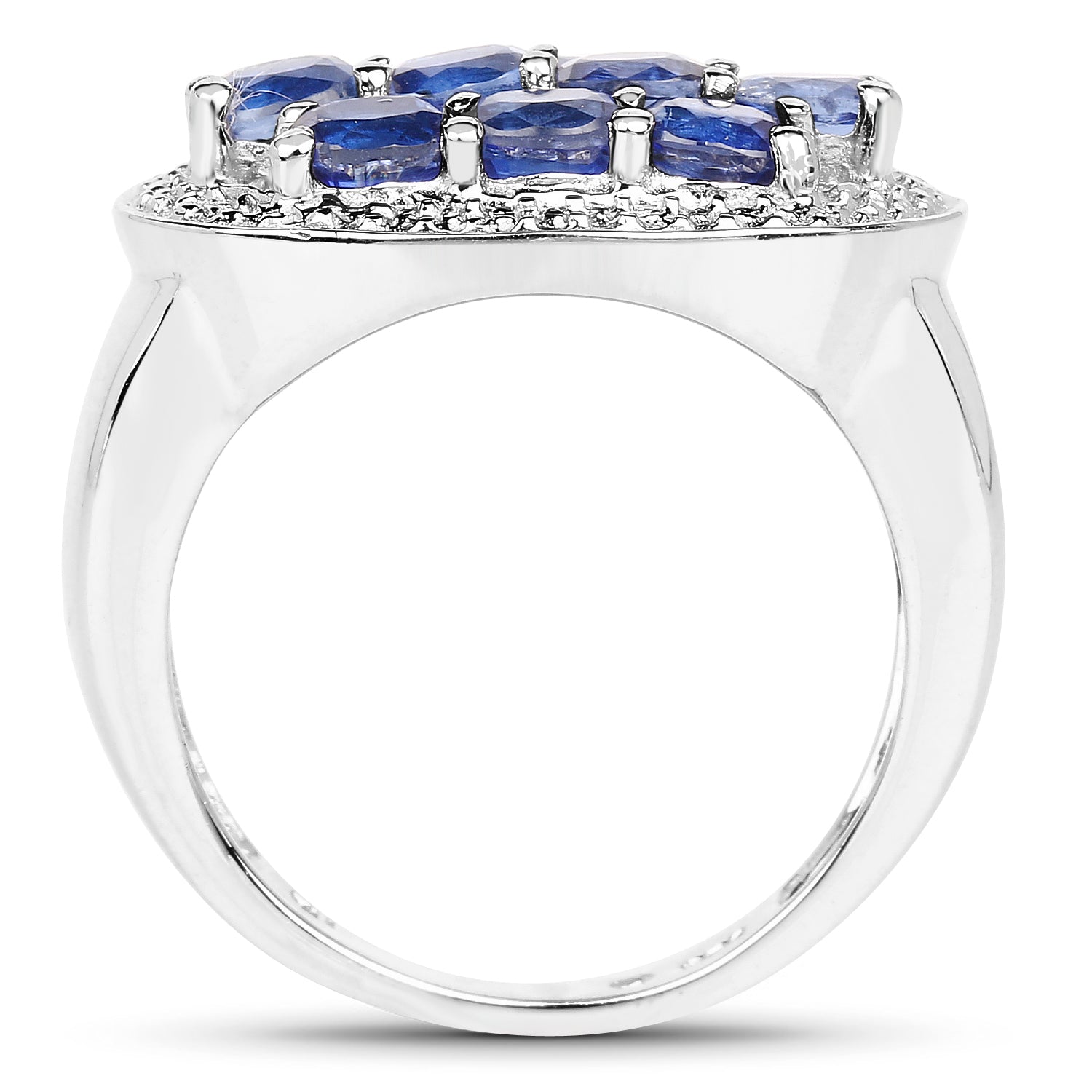 2.20 Carat Genuine Kyanite .925 Sterling Silver Ring