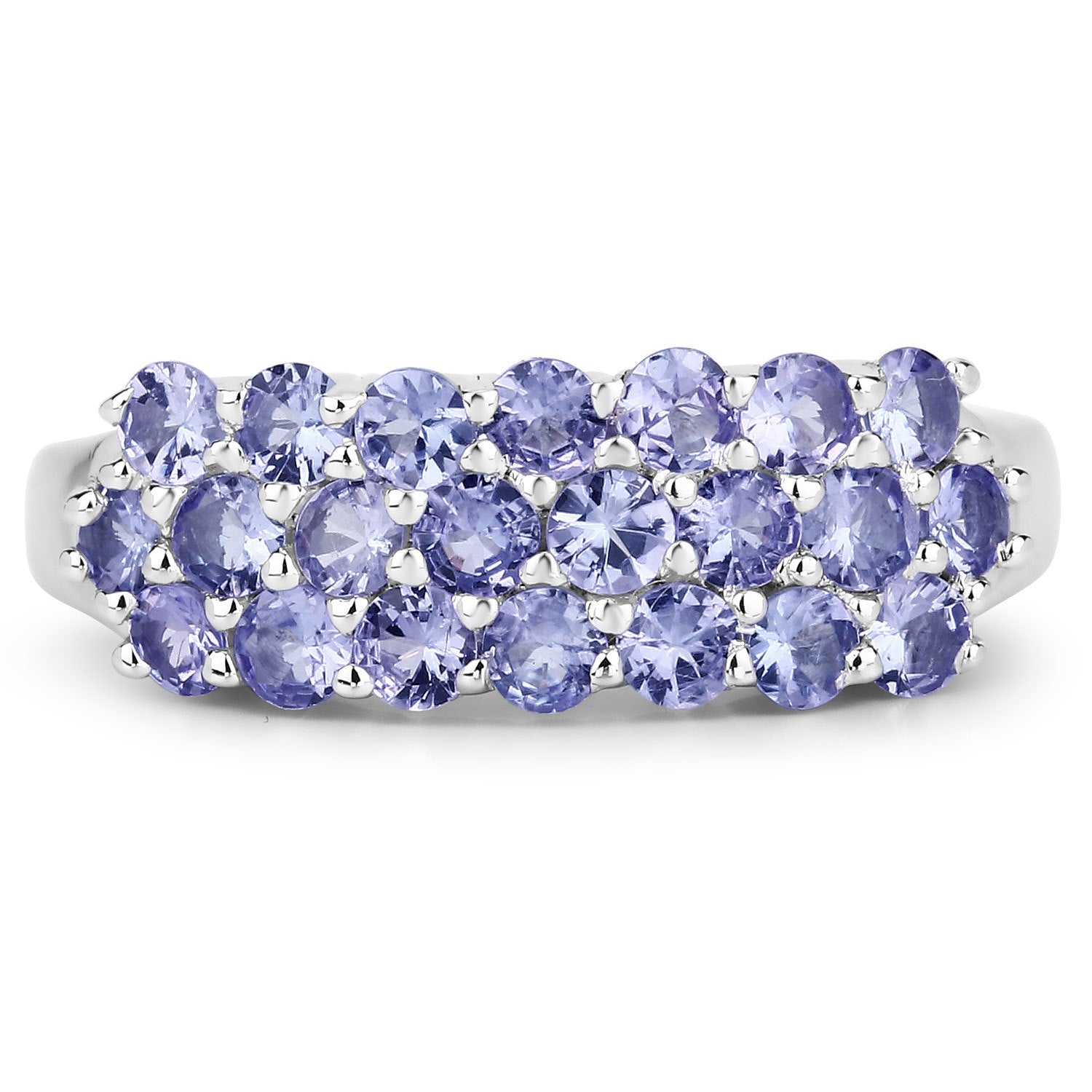 1.54 Carat Genuine Tanzanite .925 Sterling Silver Ring on sale at MyriadMart