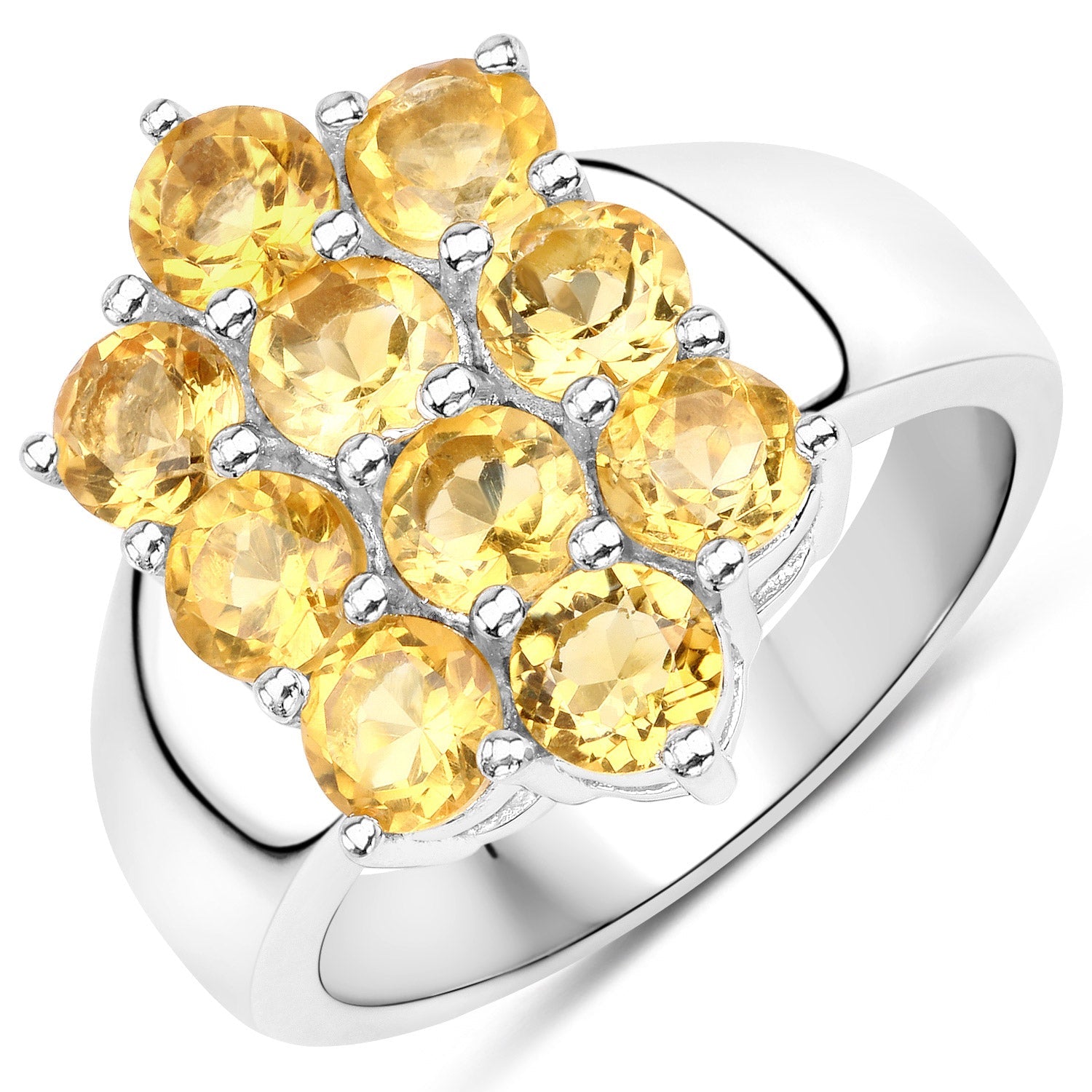 6.60 Carat Genuine Citrine .925 Sterling Silver 3 Piece Jewelry Set Ring, Earrings, and Pendant w/ Chain on sale at MyriadMart