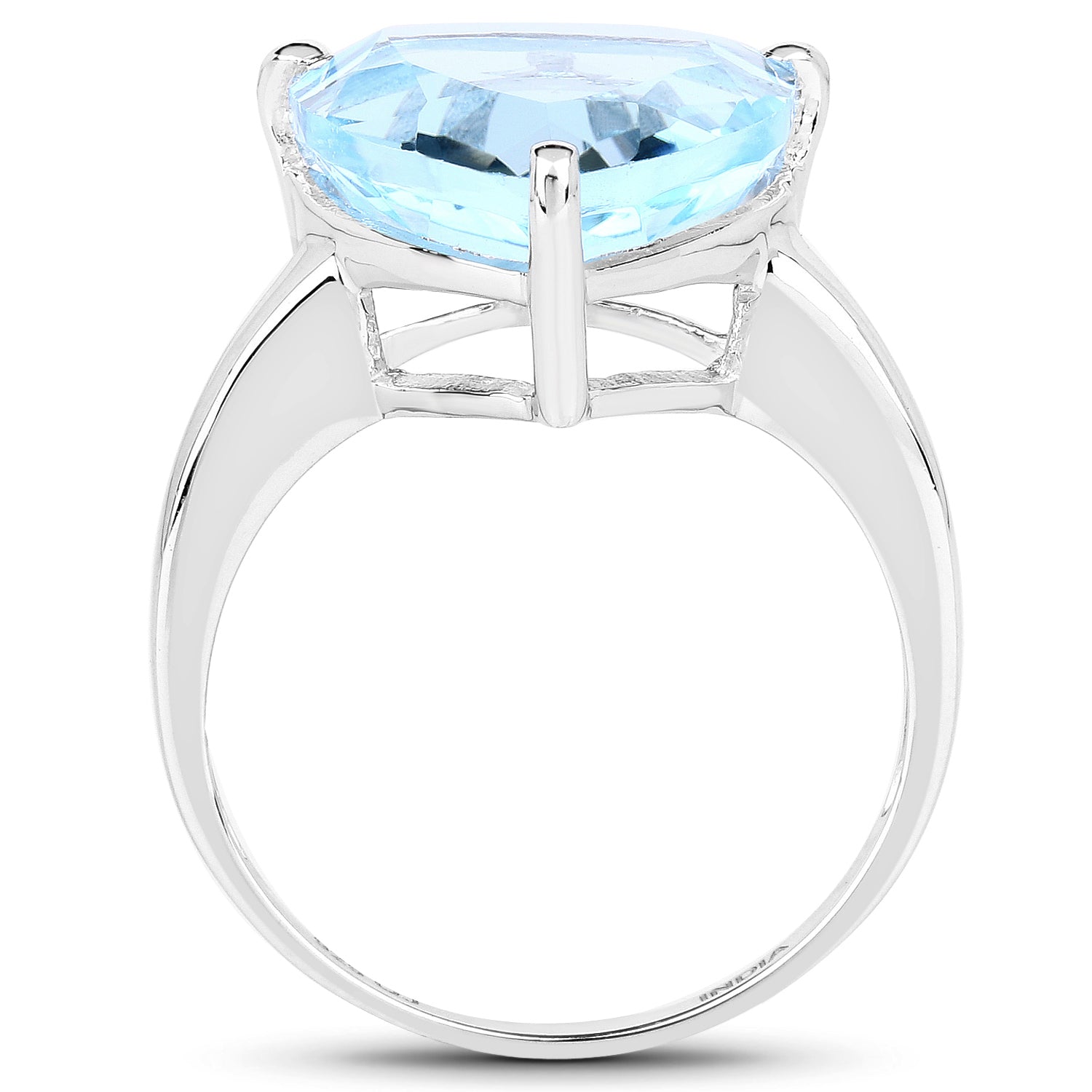 9.00 Carat Genuine Blue Topaz .925 Sterling Silver Ring on sale at MyriadMart