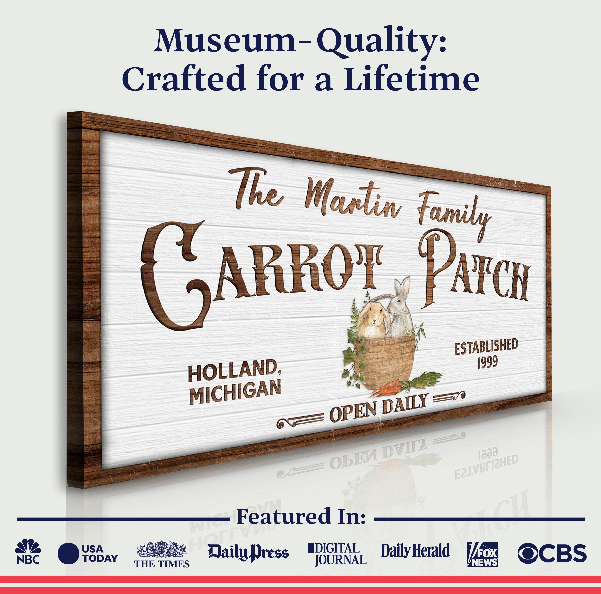 Carrot Patch Easter Sign III on sale at MyriadMart