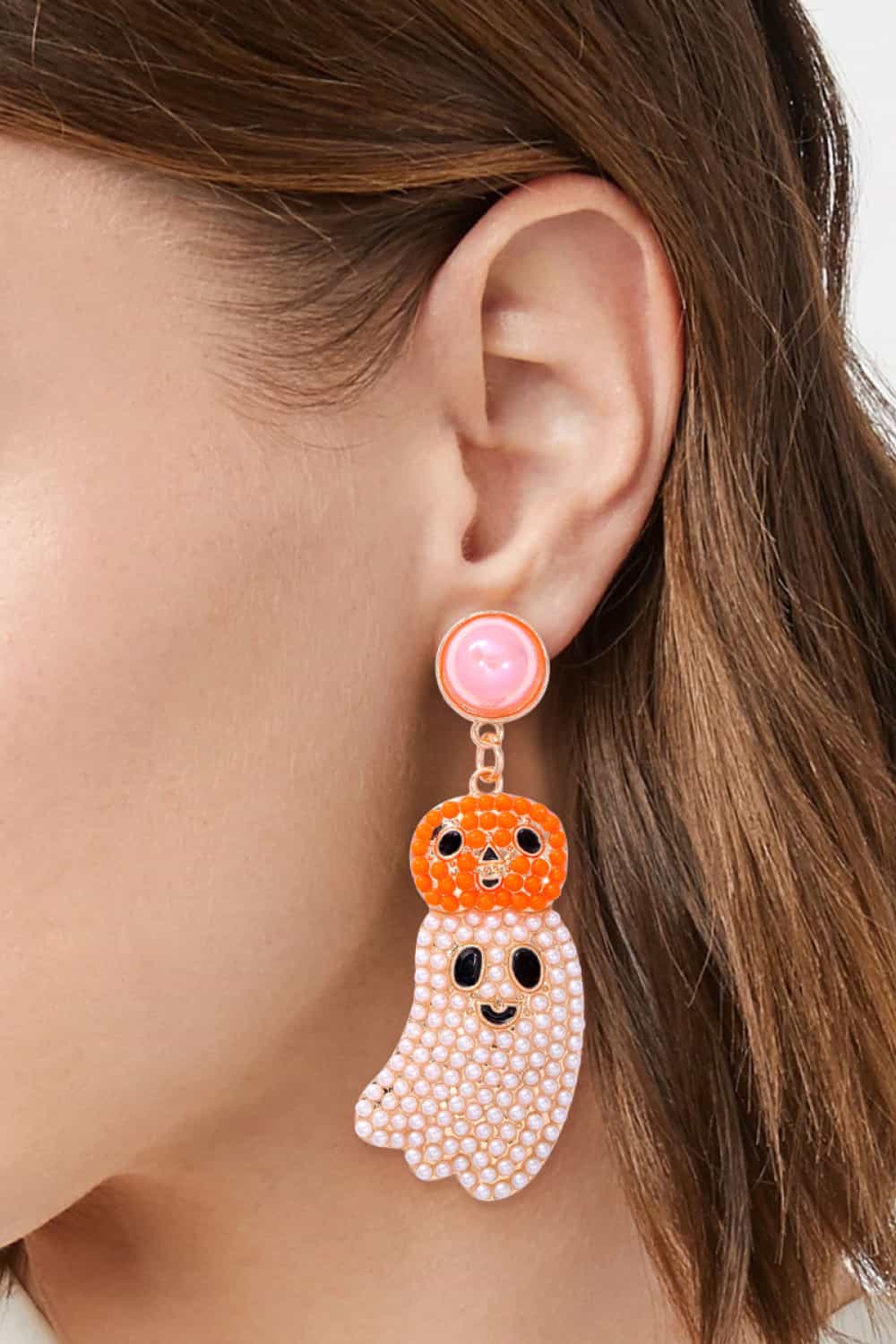 Halloween Ghost Shape Dangle Earrings - MyriadMart