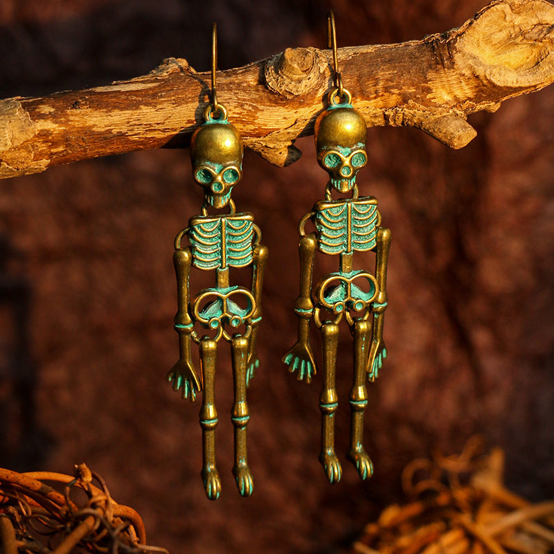 Skeleton Alloy Earrings - MyriadMart