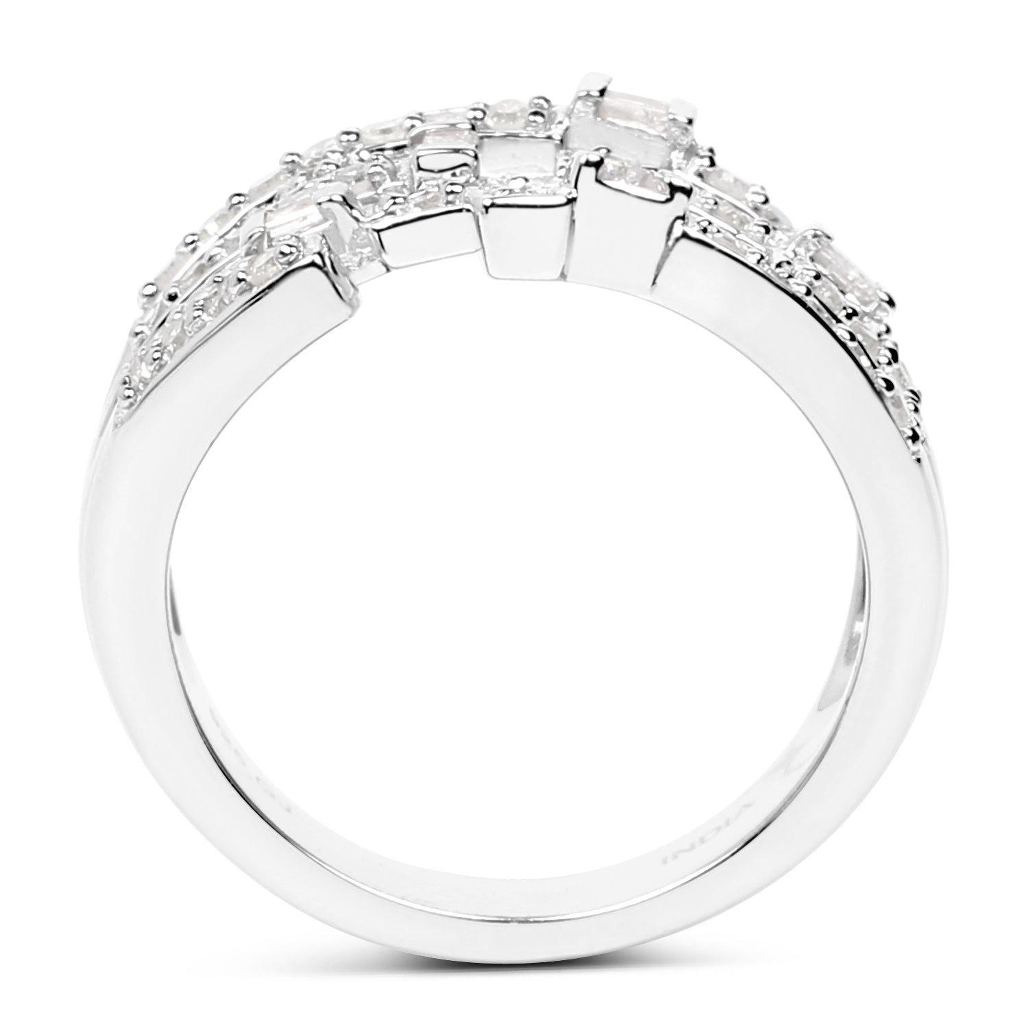 0.60 Carat Genuine White Diamond .925 Sterling Silver Ring on sale at MyriadMart