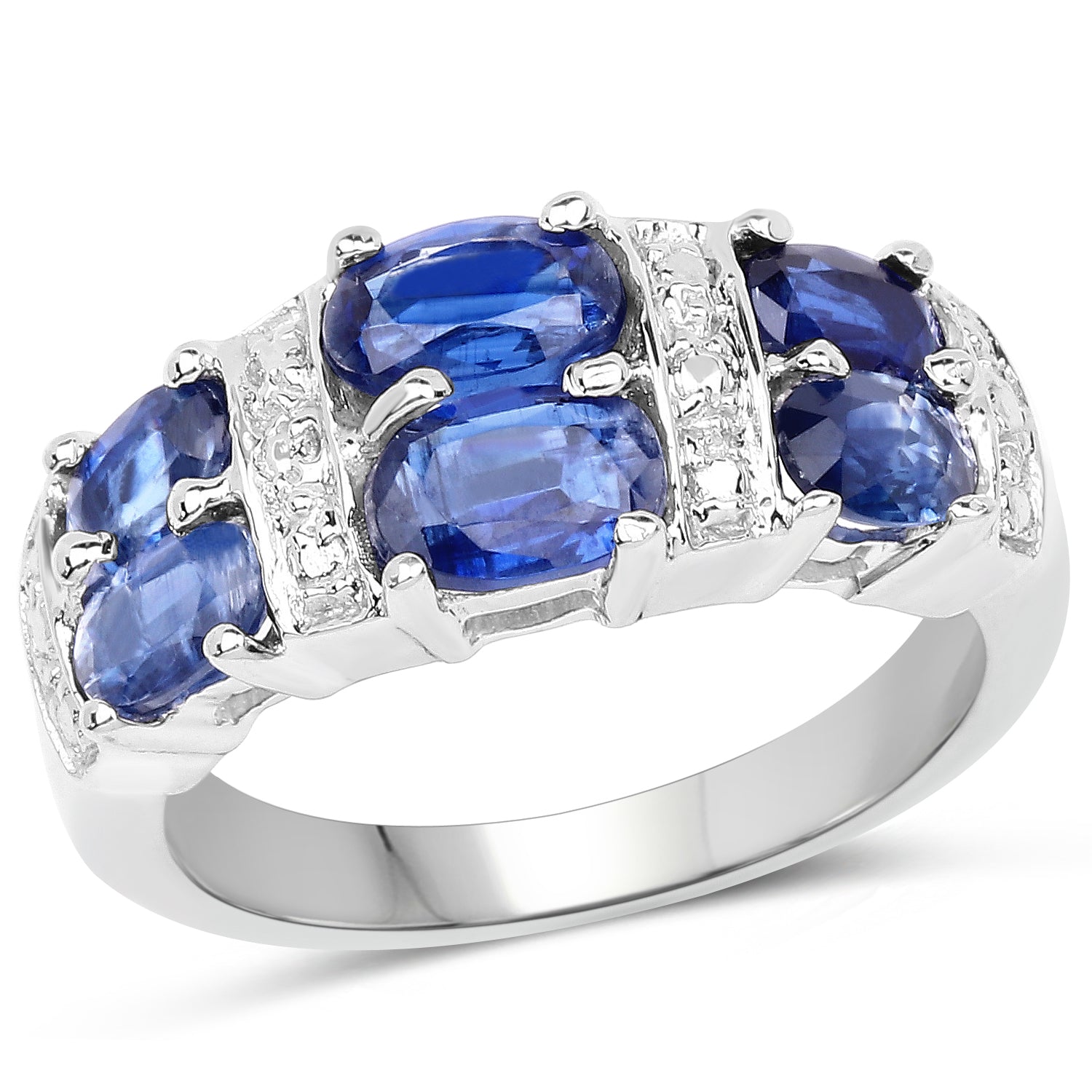 2.44 Carat Genuine Kyanite .925 Sterling Silver Ring on sale at MyriadMart