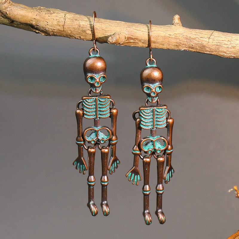 Skeleton Alloy Earrings - MyriadMart