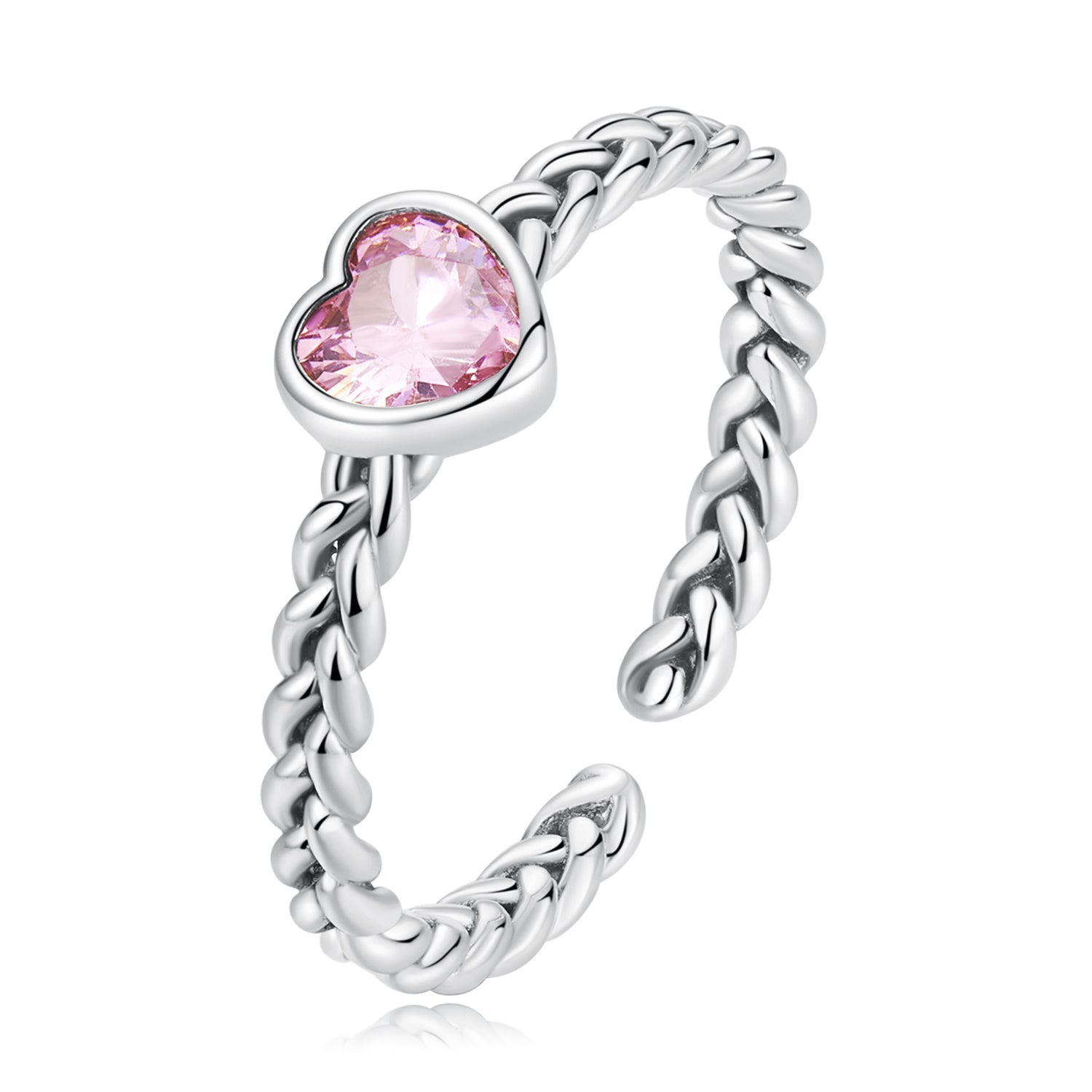925 Sterling Silver Love CZ Ring for Women on sale at MyriadMart