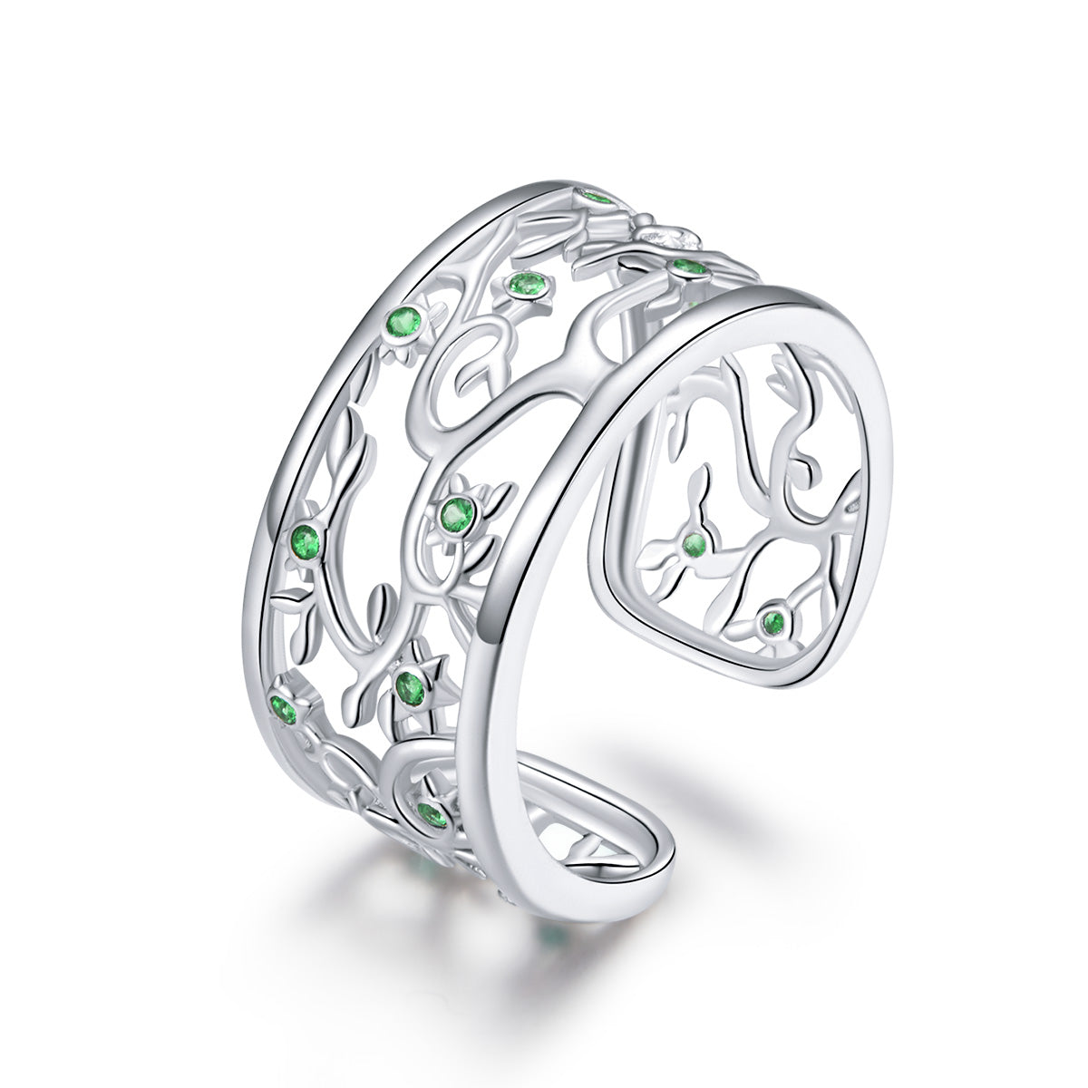 S925 Sterling Silver Pavé Setting CZ Ring on sale at MyriadMart