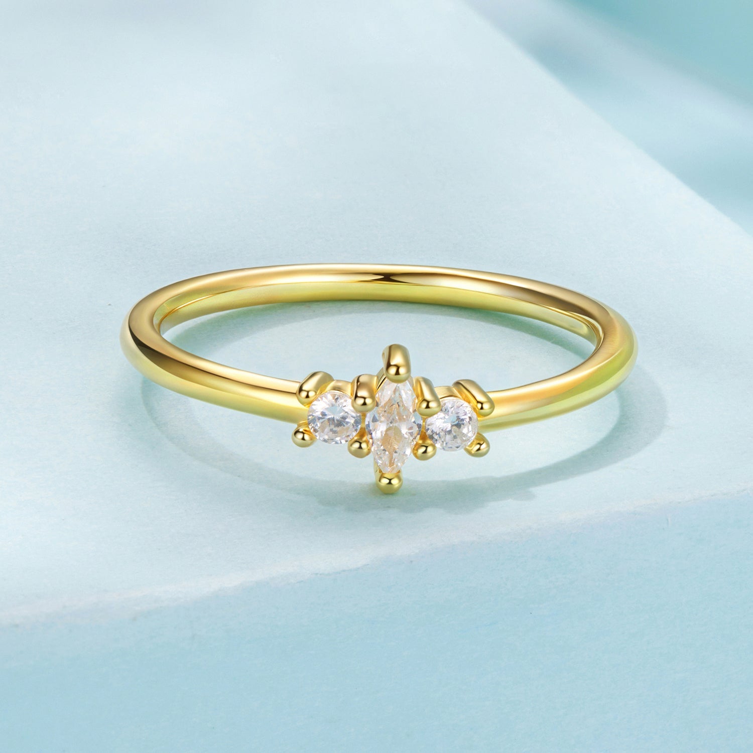 925 Sterling Silver Ring Size 6.0 with Pavé Setting CZ on sale at MyriadMart