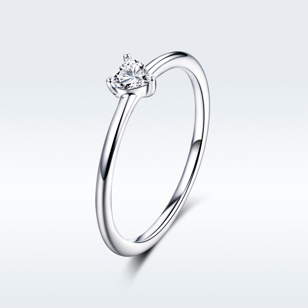 925 Sterling Silver Ring Size 6.0 with CZ and Platinum Plating for Women on sale at MyriadMart