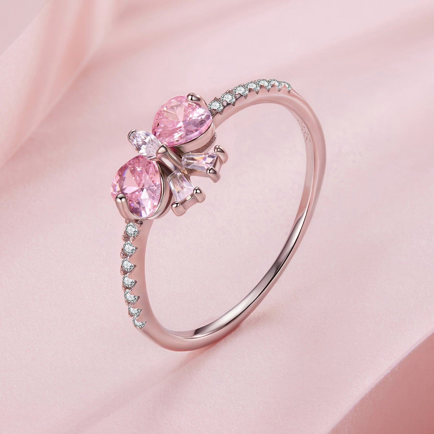 925 Sterling Silver Plated White Gold 0.65cm Pendant Ring Size 6 for Women on sale at MyriadMart