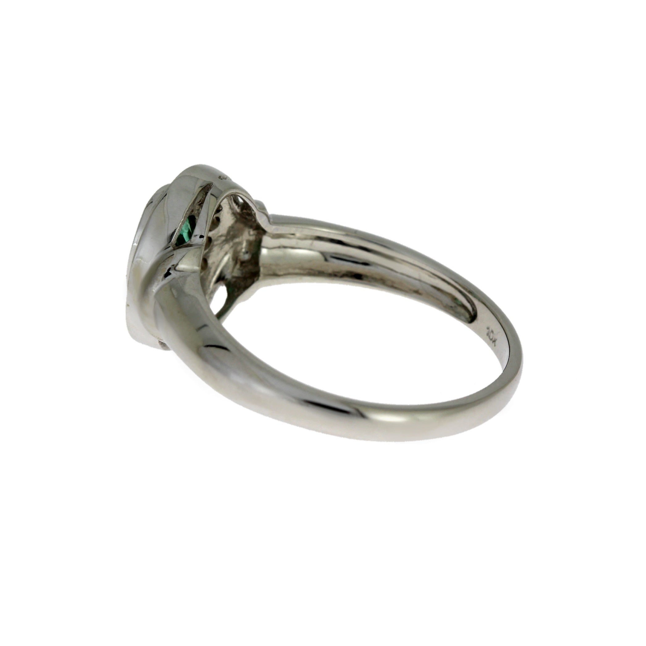 .60ct Emerald Diamond Ring 10KT White Gold on sale at MyriadMart