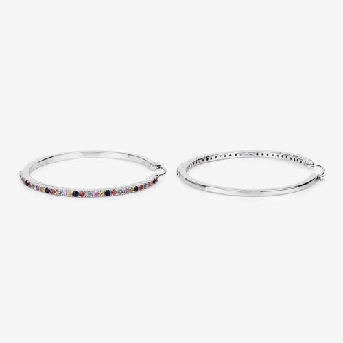 2.24 Carat Genuine Multi Sapphire .925 Sterling Silver Earrings on sale at MyriadMart