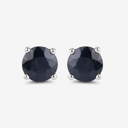 1.70 Carat Genuine Blue Sapphire 10K White Gold Earrings on sale at MyriadMart