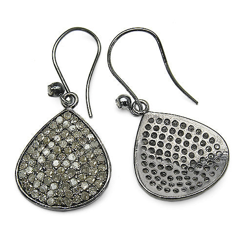 2.61 Carat Genuine Diamond .925 Sterling Silver Earrings on sale at MyriadMart