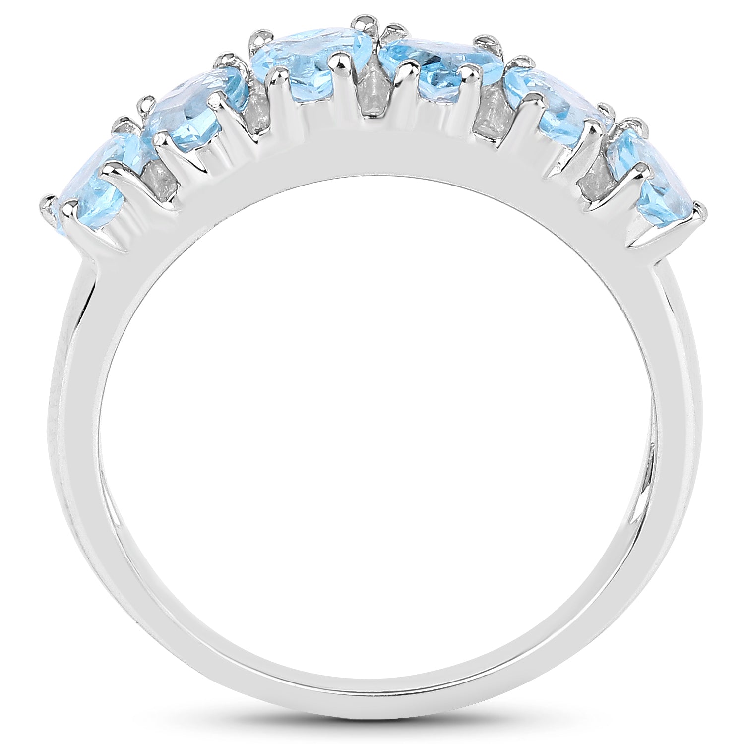 1.68 Carat Genuine Swiss Blue Topaz .925 Sterling Silver Ring on sale at MyriadMart
