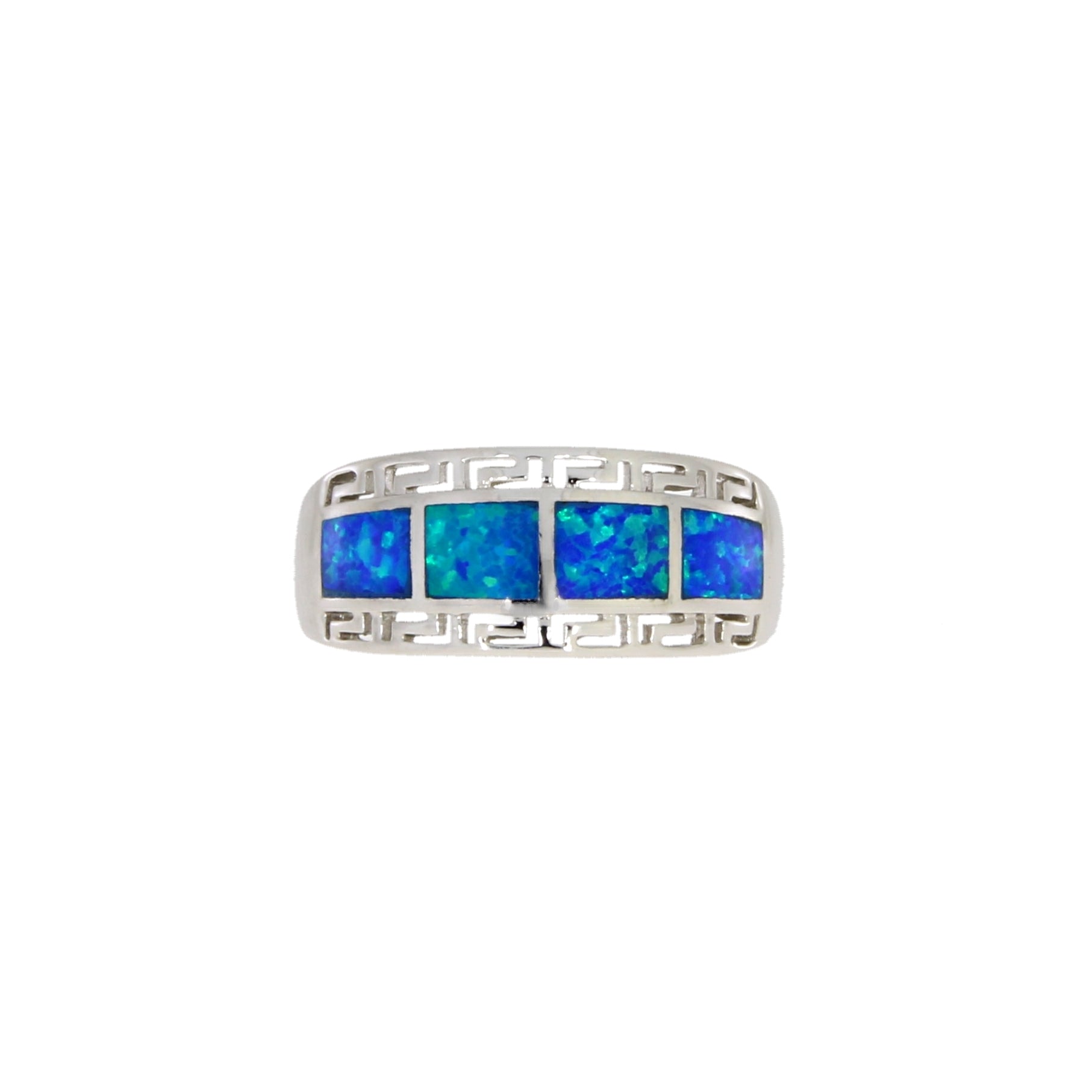 Created Opal Ring Sterling Silver on sale at MyriadMart