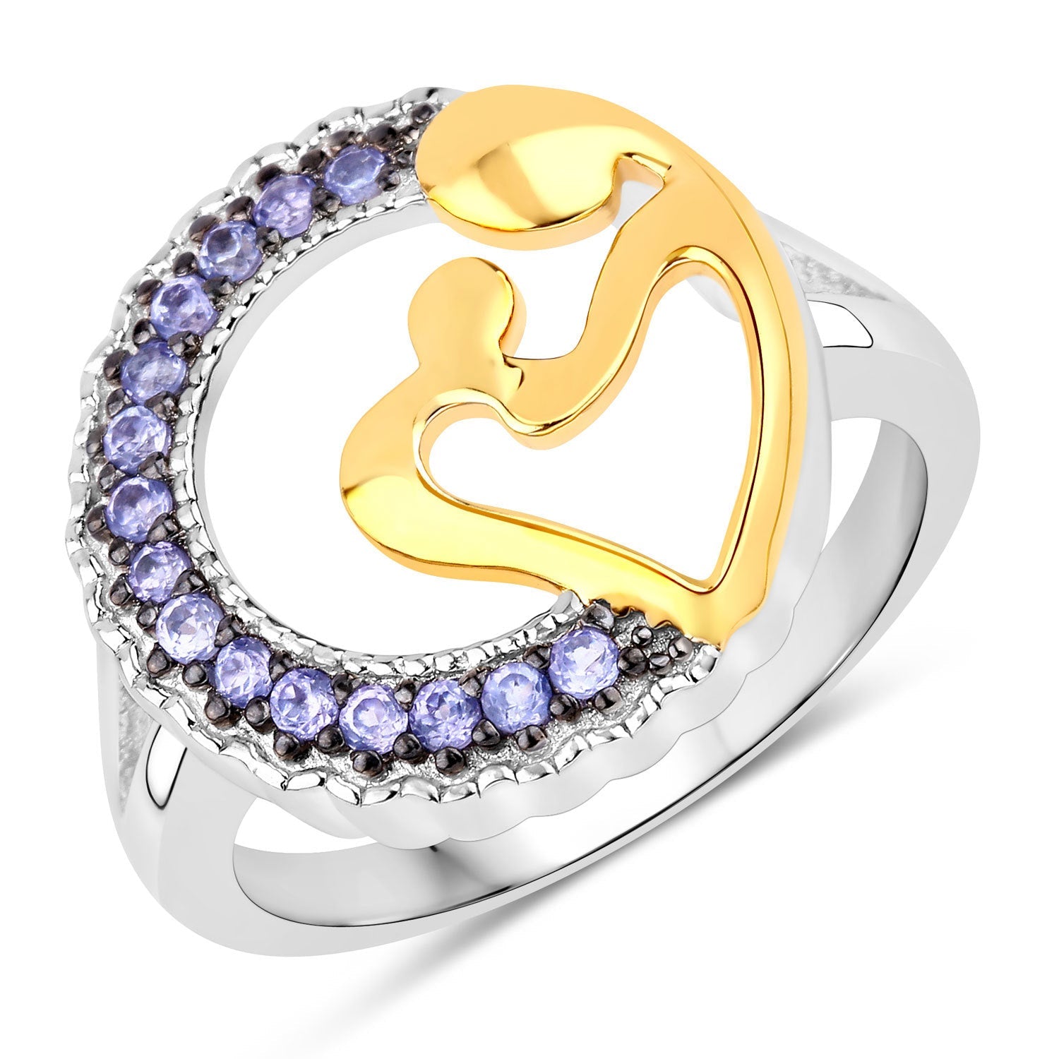 0.28 Carat Genuine Tanzanite .925 Sterling Silver Ring on sale at MyriadMart