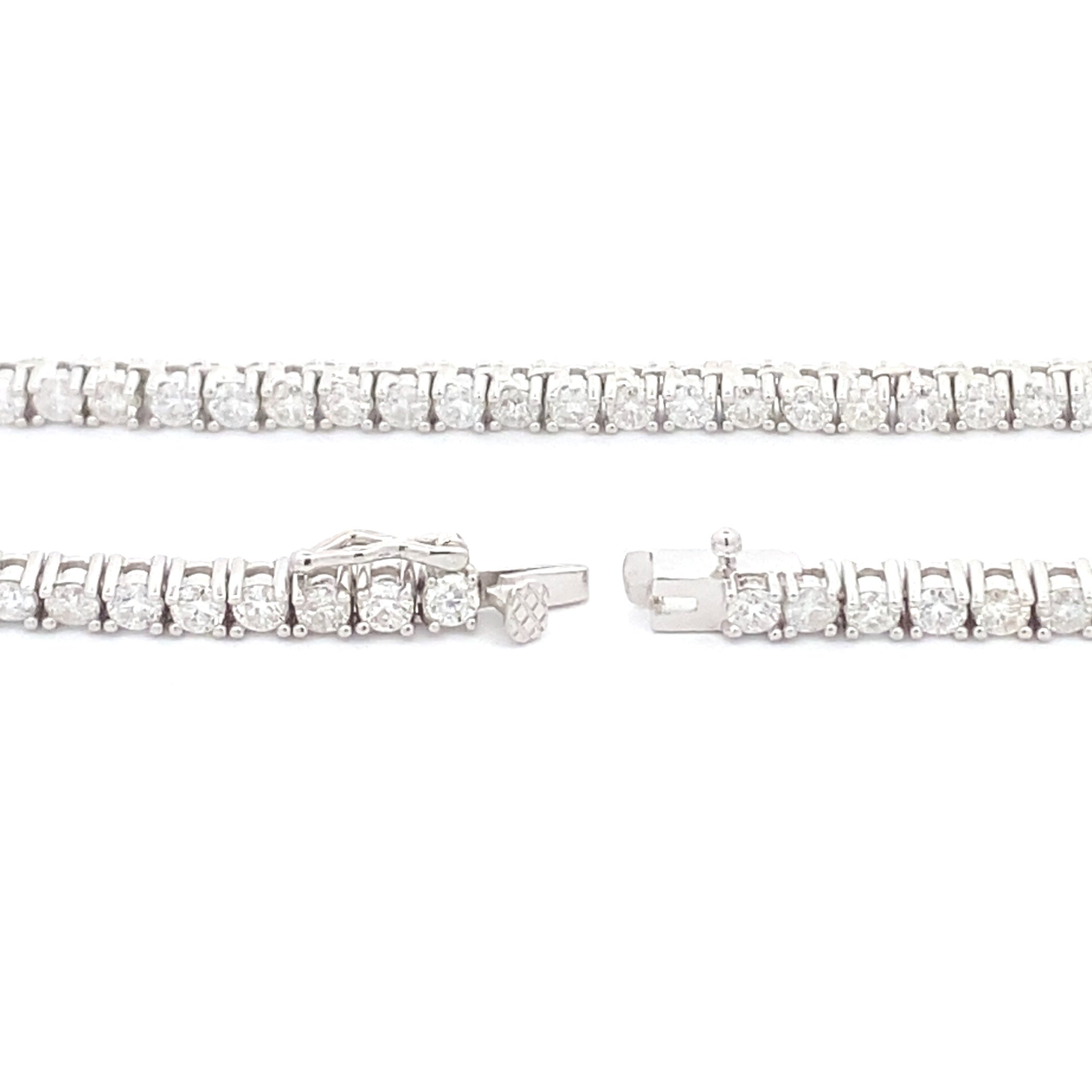 6.85ct Moissanite Tennis Necklace Sterling Silver on sale at MyriadMart