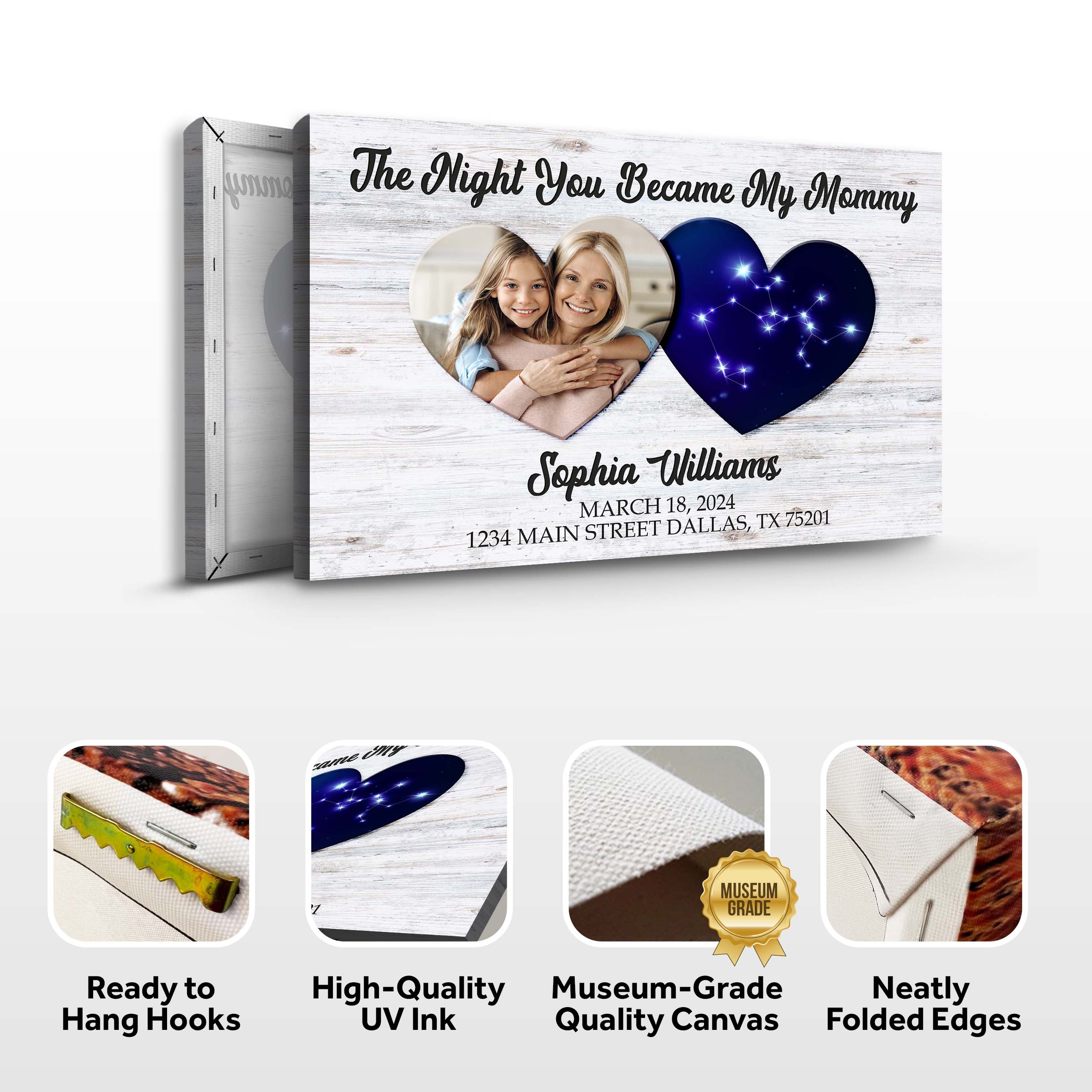 Mother's Day Sign The Night You Became My Mommy on sale at MyriadMart