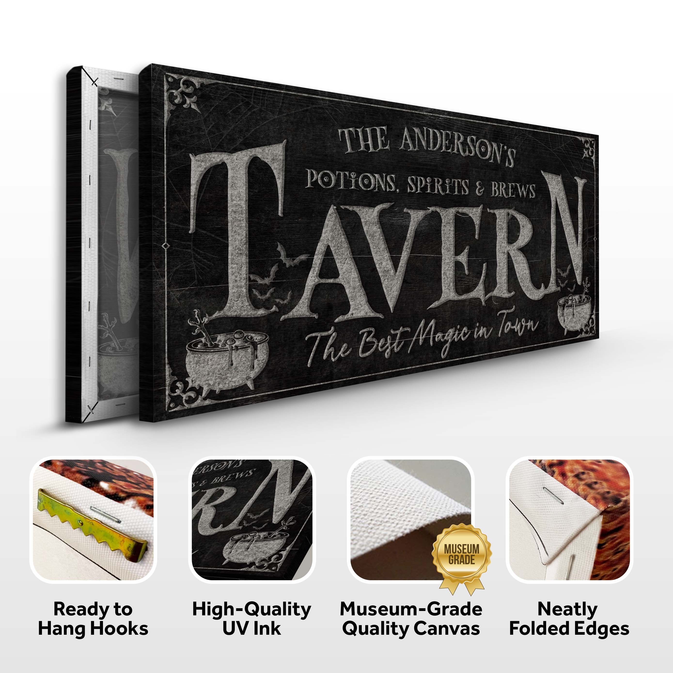Potions, Spirits & Brews Tavern Halloween Sign on sale at MyriadMart
