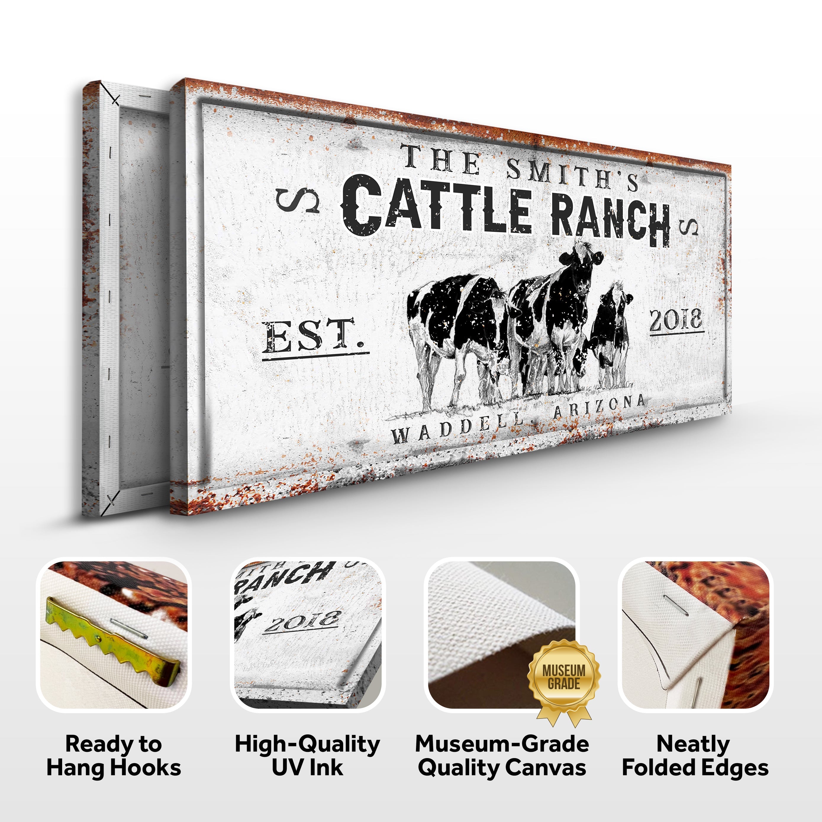 Branded Cattle Ranch Sign V on sale at MyriadMart