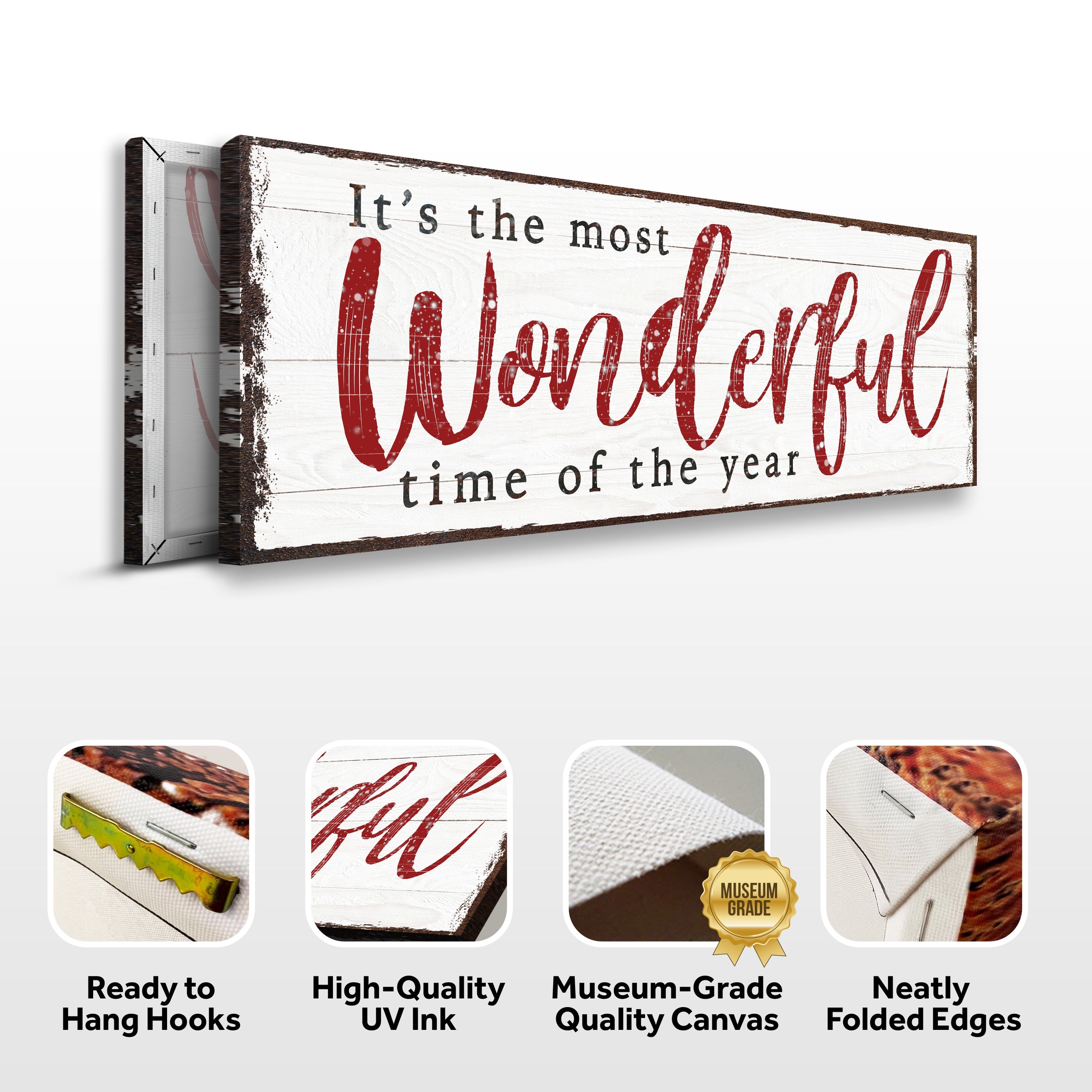 It's The Most Wonderful Time Of The Year Christmas Sign VI on sale at MyriadMart