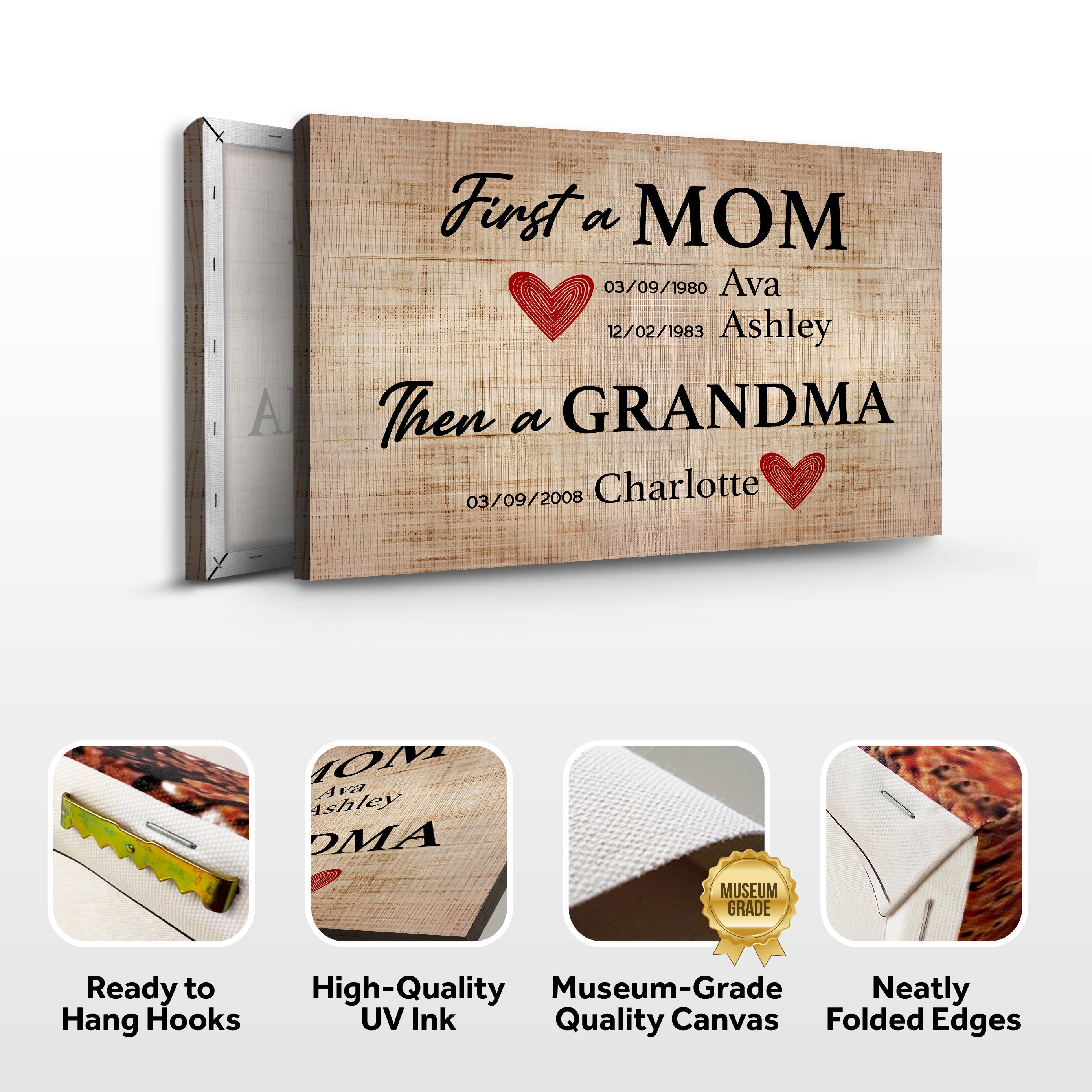 Mother's Day Sign First A Mom on sale at MyriadMart