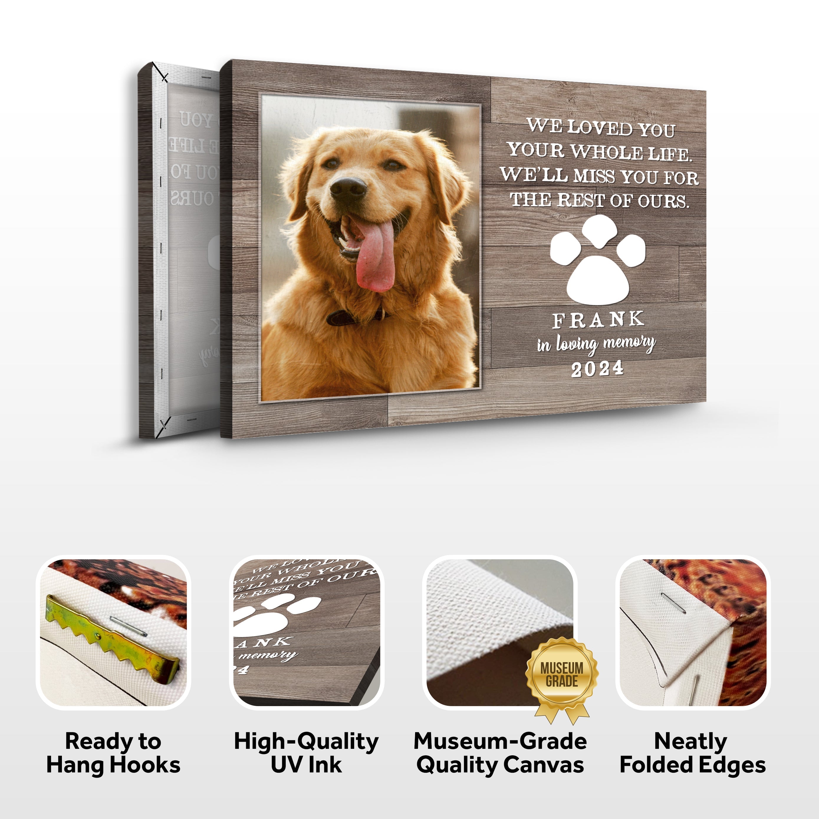 Pet Memorial Sign We Loved You Your Whole Life on sale at MyriadMart