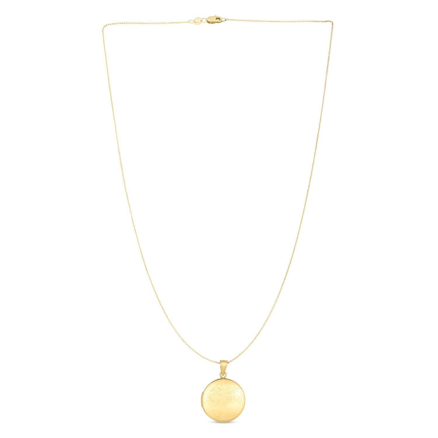 14k Yellow Gold Tree of Life Locket Necklace on sale at MyriadMart