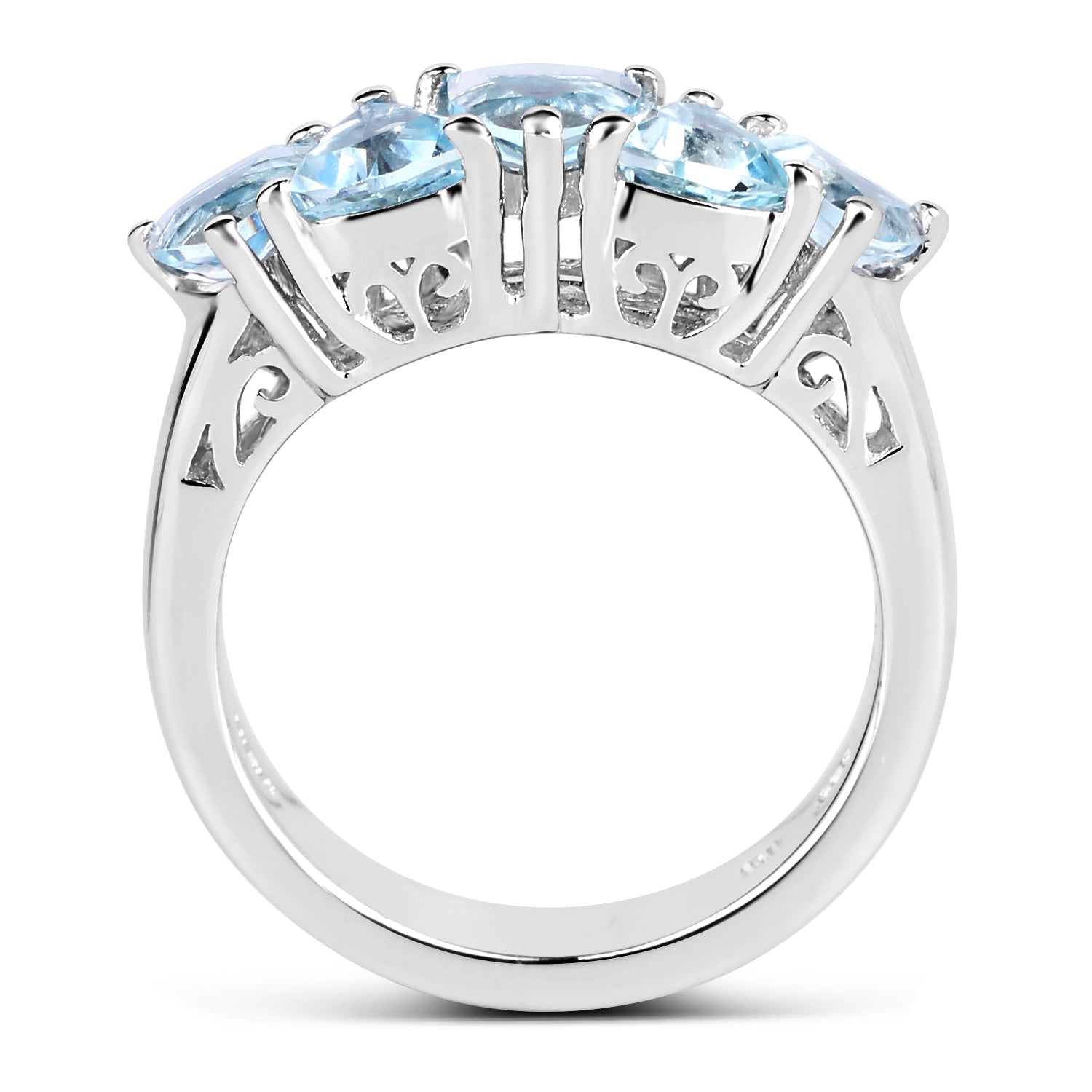2.50 Carat Genuine Blue Topaz .925 Sterling Silver Ring on sale at MyriadMart