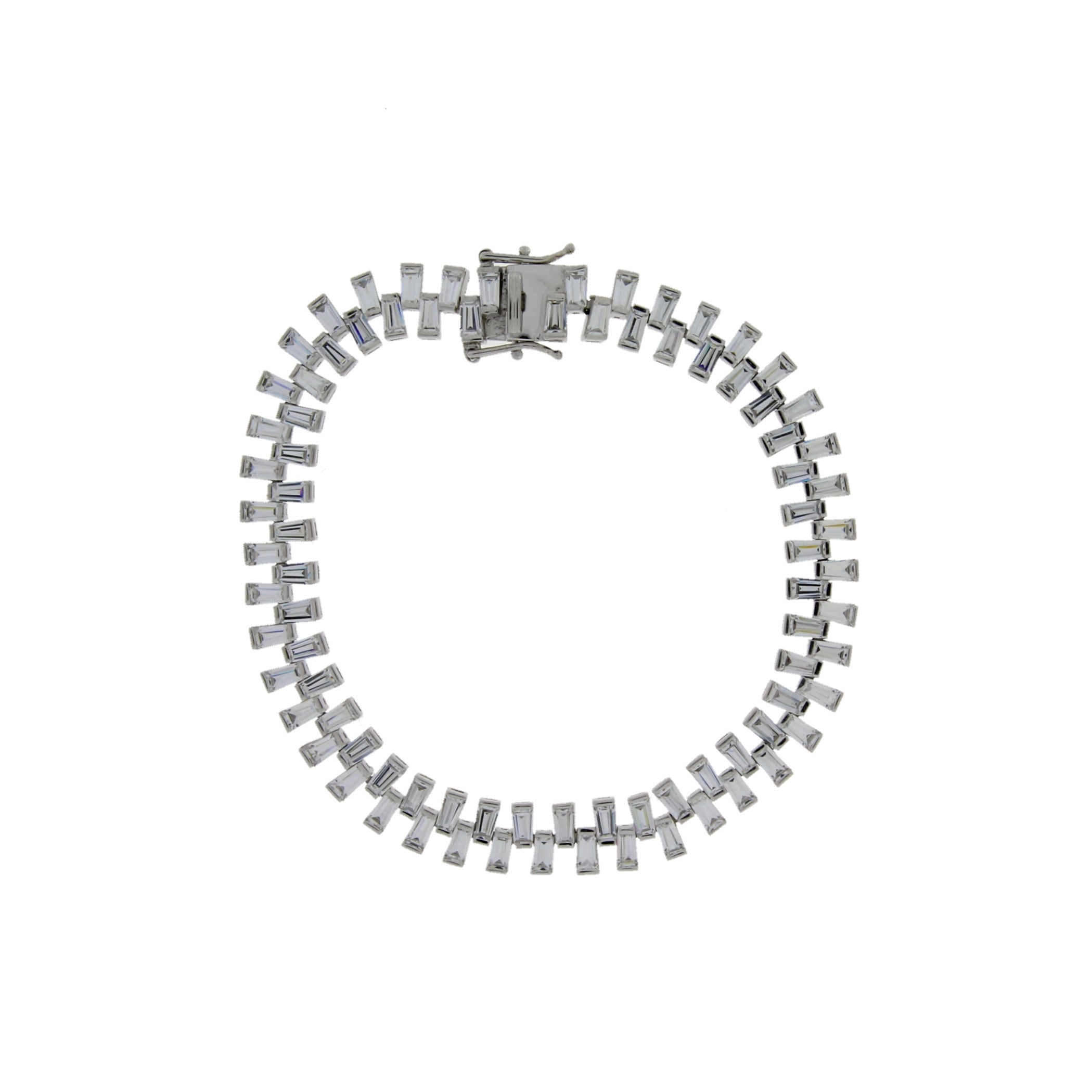 Cubic Zirconium Tennis Bracelet Sterling Silver on sale at MyriadMart