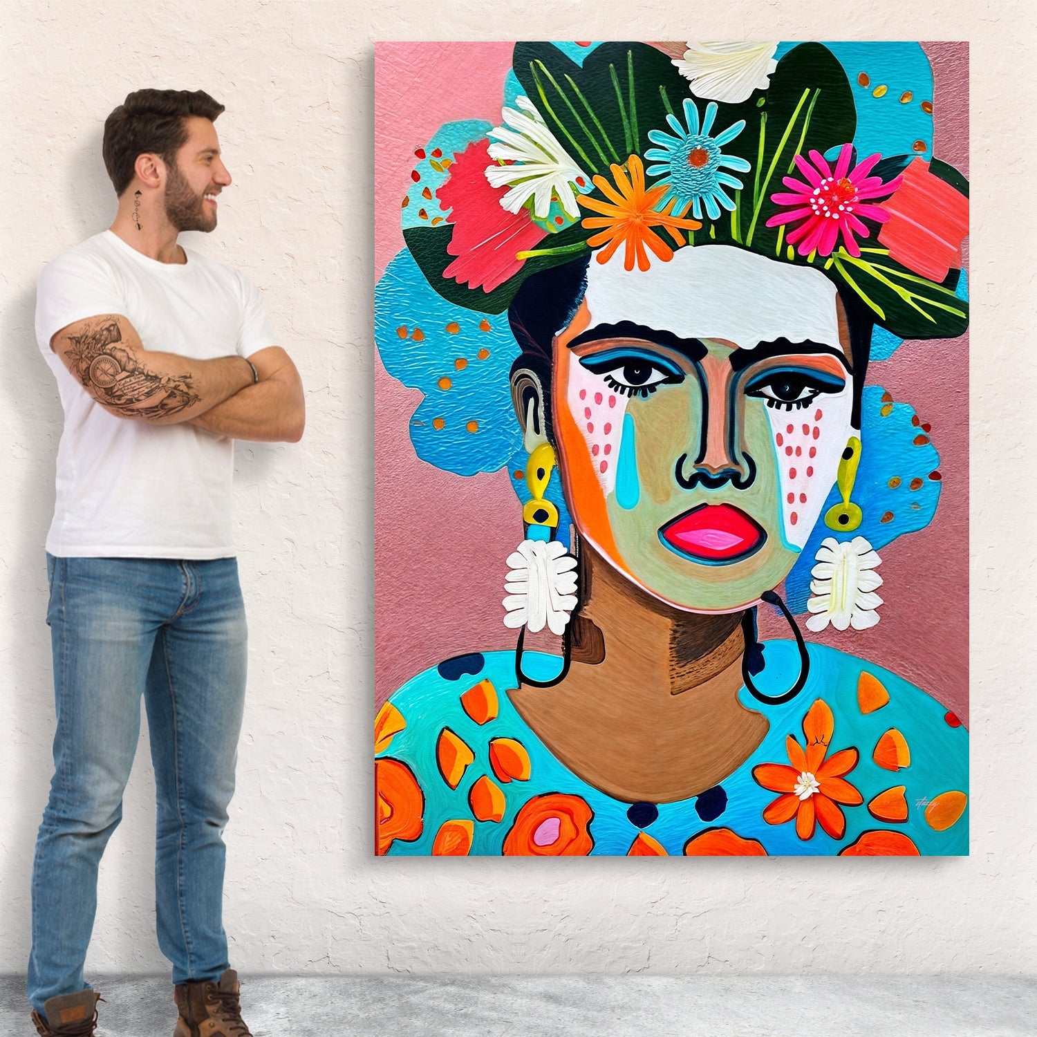 Canvas Print: "Floral Muse II" on sale at MyriadMart