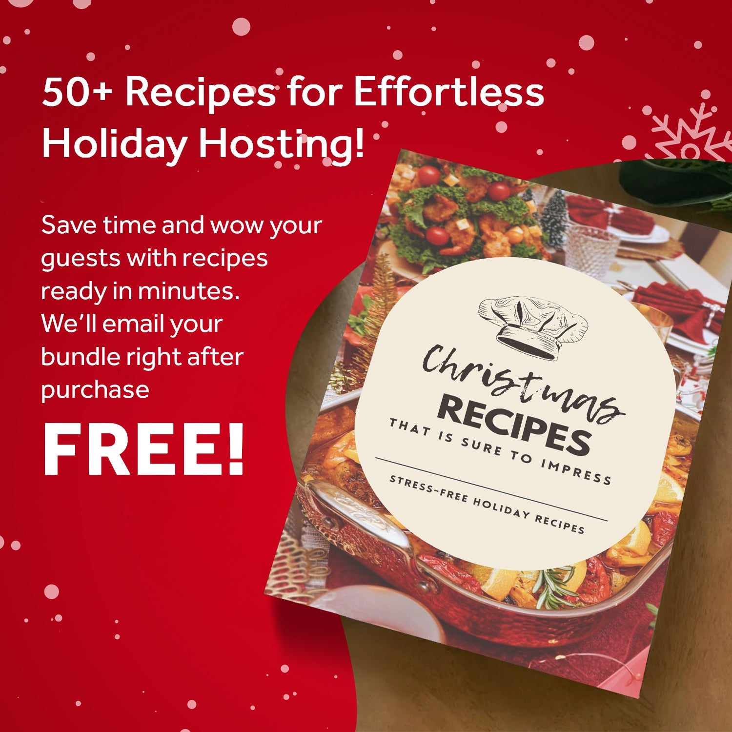 Vintage Christmas Tree Wall Art with Free Christmas Recipe Book on sale at MyriadMart