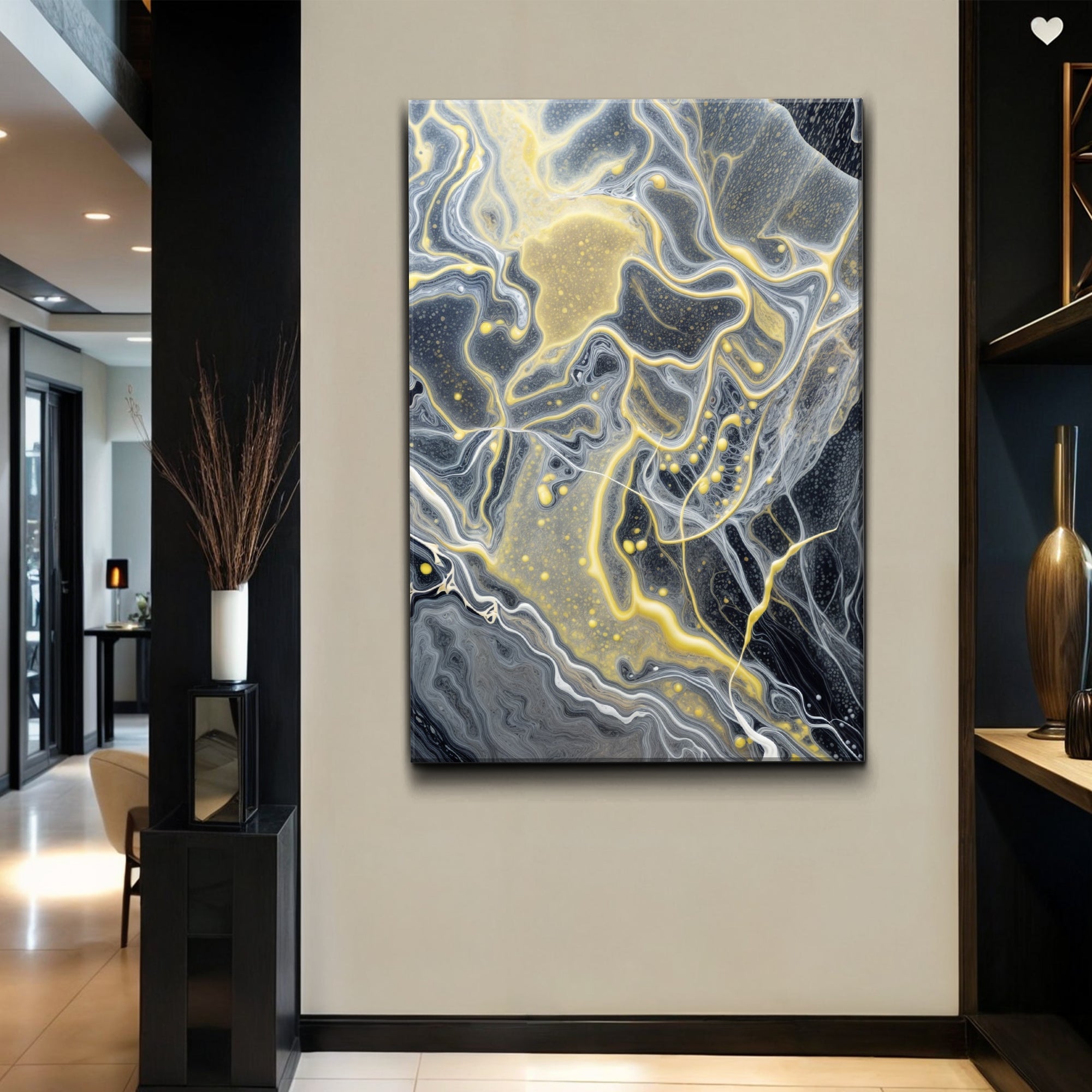 Golden Flow Wall Art on sale at MyriadMart