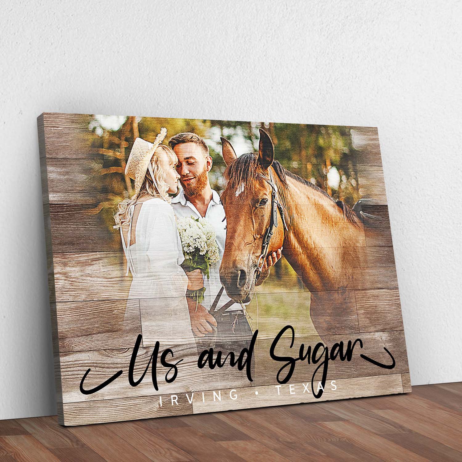 Wooden Animal Portrait Sign | Personalized Canvas Wall Art on sale at MyriadMart