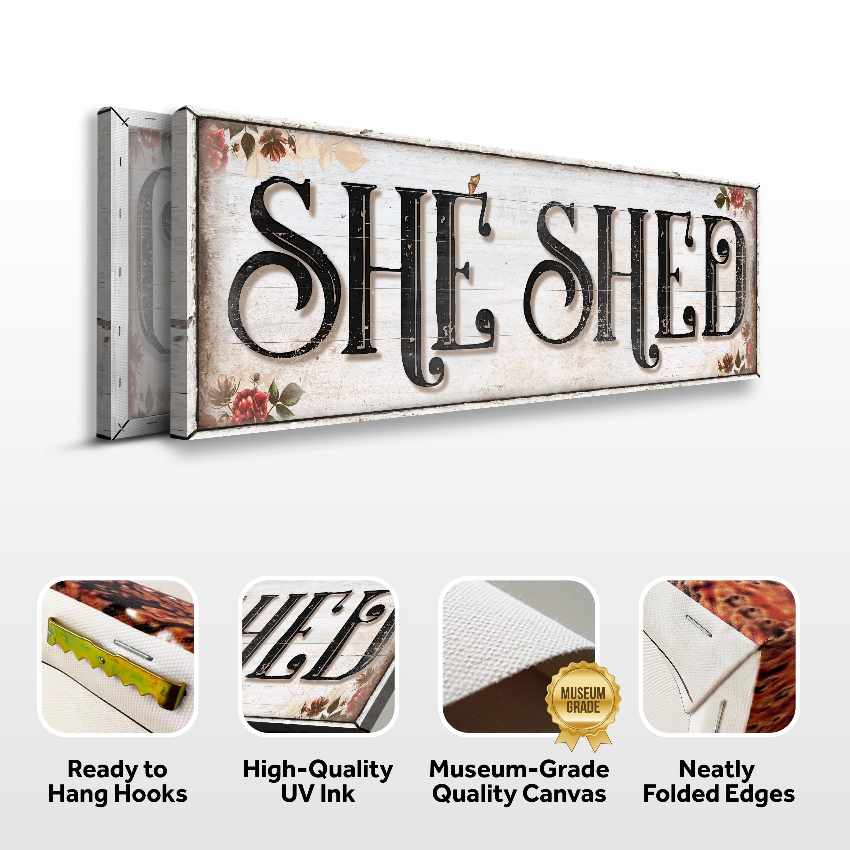 Personalized She Shed Sign XV on sale at MyriadMart