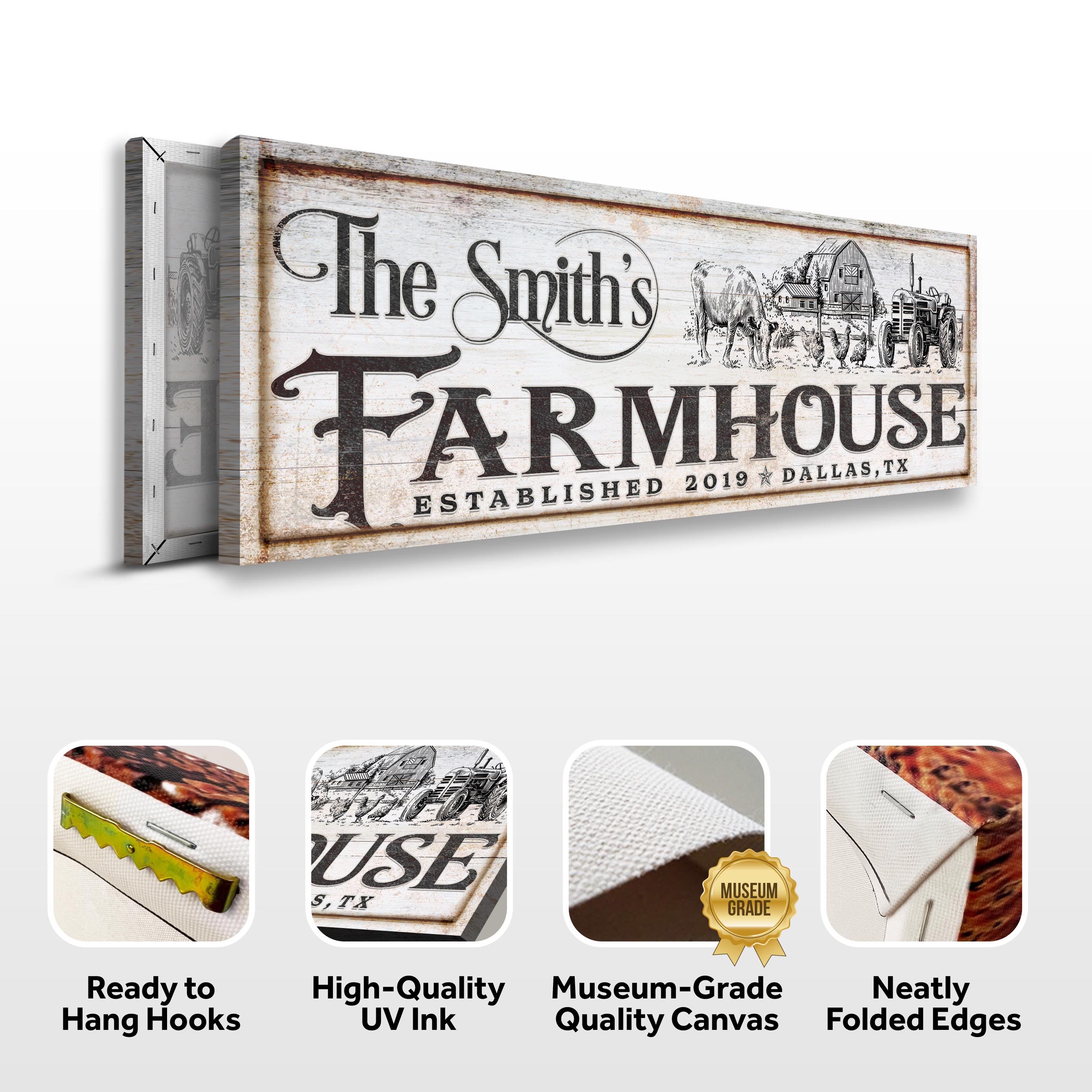 Vintage Rust Farmhouse Sign II on sale at MyriadMart