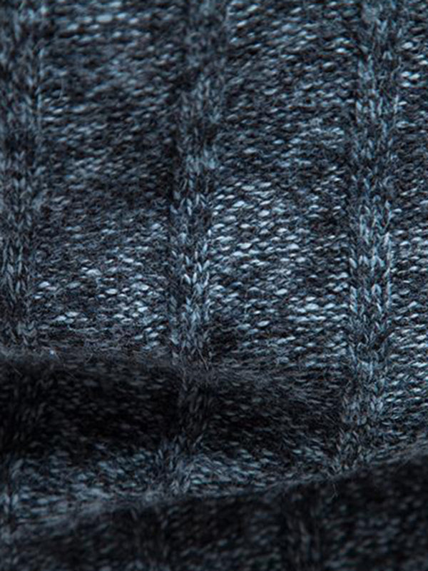 Men's stand collar zipper half cardigan sweater - MyriadMart