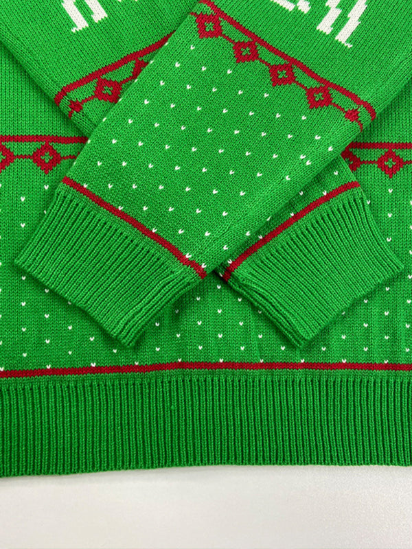 Men's knitted Christmas loose sweater - MyriadMart