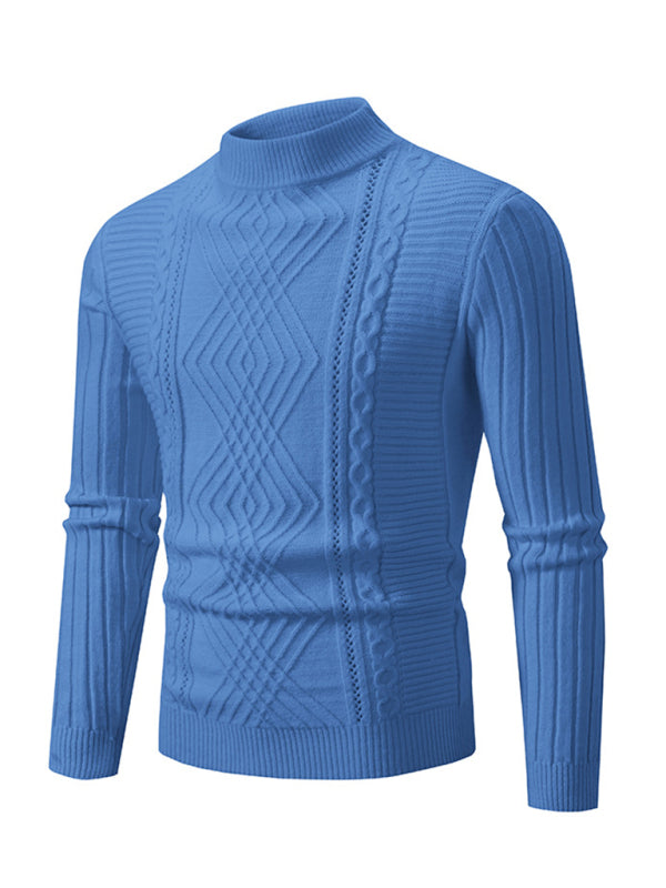 Men's new fashion trend jacquard knitted cashmere sweater - MyriadMart