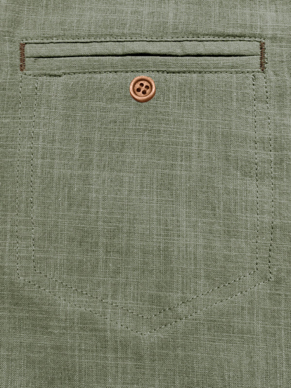 Men's casual solid color lapel short-sleeved tops - MyriadMart