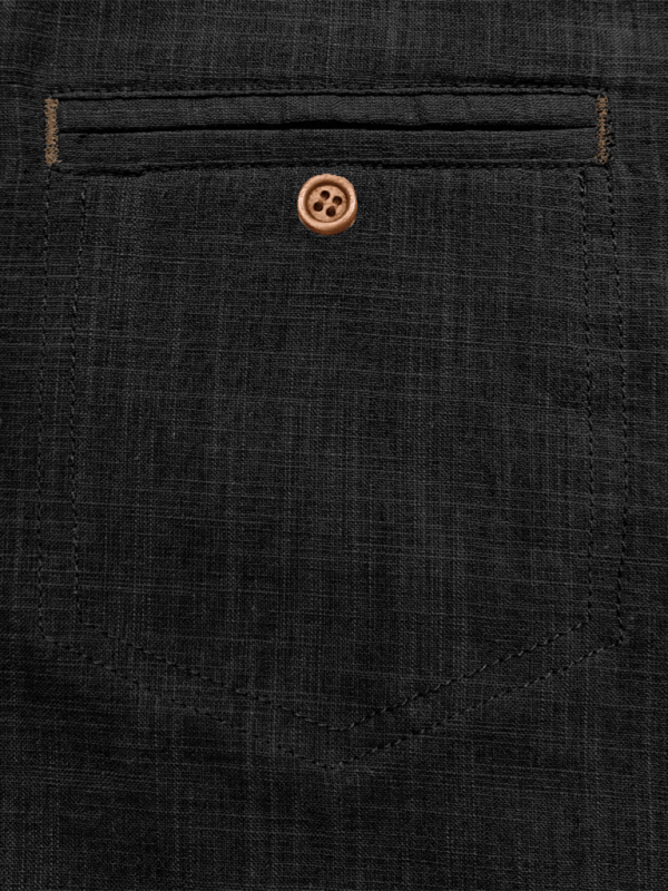 Men's casual solid color lapel short-sleeved tops - MyriadMart