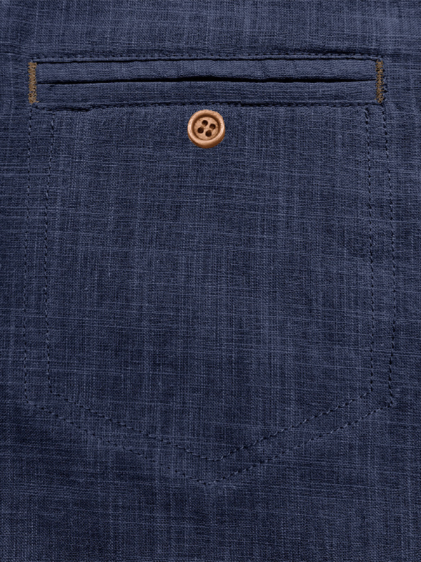 Men's casual solid color lapel short-sleeved tops - MyriadMart