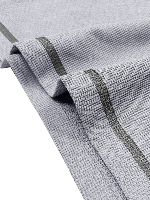 Men's American Vintage Henley Collar Short Sleeve T-Shirt - MyriadMart