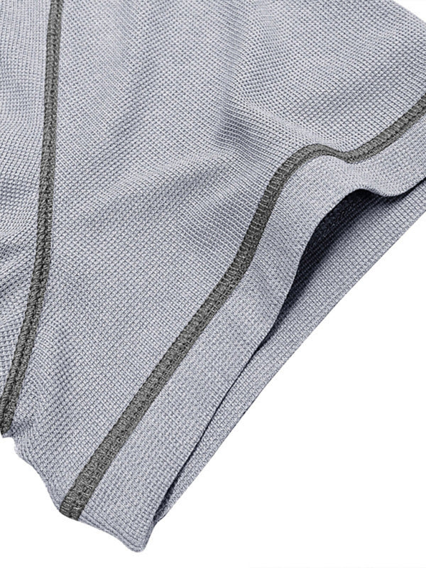 Men's American Vintage Henley Collar Short Sleeve T-Shirt - MyriadMart