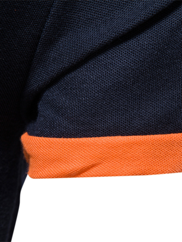 Men's short-sleeved lapel polo shirt with deer embroidery - MyriadMart