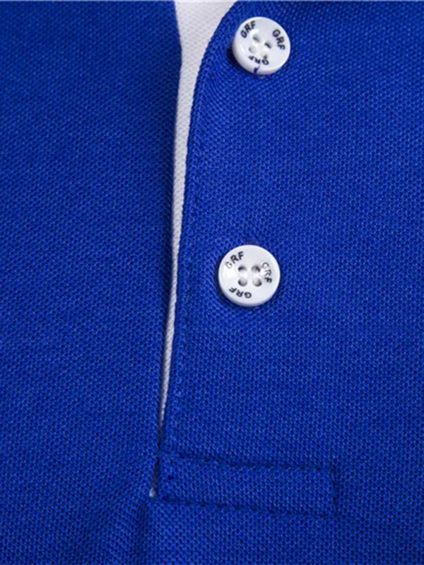 Men's short-sleeved lapel polo shirt with deer embroidery - MyriadMart