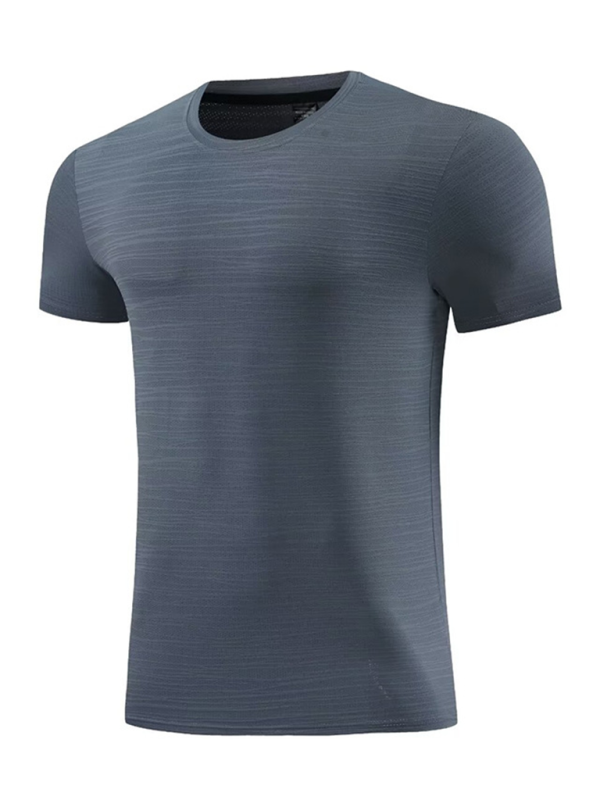 Men's new ice silk quick dry round neck short sleeve sports T-shirt - MyriadMart