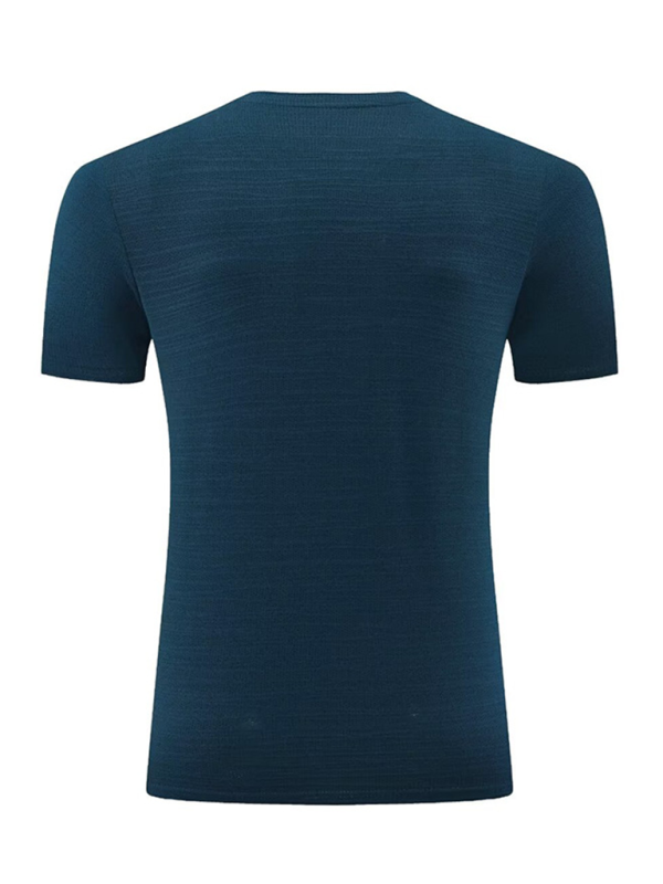 Men's new ice silk quick dry round neck short sleeve sports T-shirt - MyriadMart